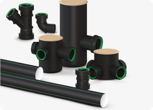 Smart Lock™ Ratchet lock domestic pipes and fittings drainage system